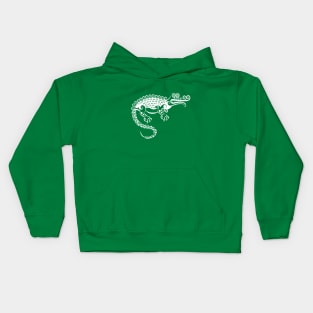 Crocodile curl ornament Kids Hoodie